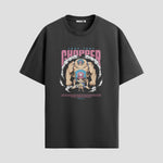 Playera urbana de anime y gaming ExtraLife MX, corte Standard Fit unisex ligero y transpirable en color Deep Black y Pure White, ropa de uso diario para gym y casual.