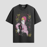 Playera urbana de anime y gaming ExtraLife MX, corte Standard Fit unisex ligero y transpirable en color Deep Black y Pure White, ropa de uso diario para gym y casual.