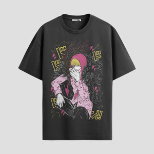 Playera urbana de anime y gaming ExtraLife MX, corte Standard Fit unisex ligero y transpirable en color Deep Black y Pure White, ropa de uso diario para gym y casual.