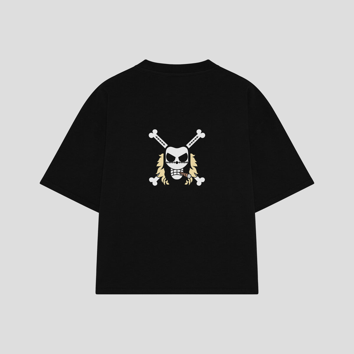 Playera streetwear premium de anime y gaming ExtraLife MX, corte oversized drop shoulder ligero y fresco en color Deep Black y Off-White, moda urbana mexicana de culto.