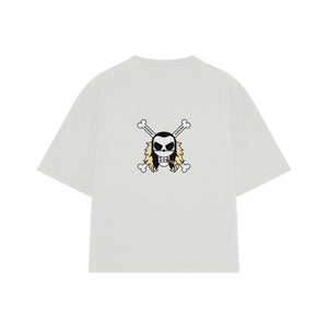 Playera streetwear premium de anime y gaming ExtraLife MX, corte oversized drop shoulder ligero y fresco en color Deep Black y Off-White, moda urbana mexicana de culto.