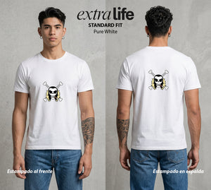 Mar de los Piratas | El Cocodrilo del Desierto #03081 - Playera Standard Fit | Pure White - Foto en modelo