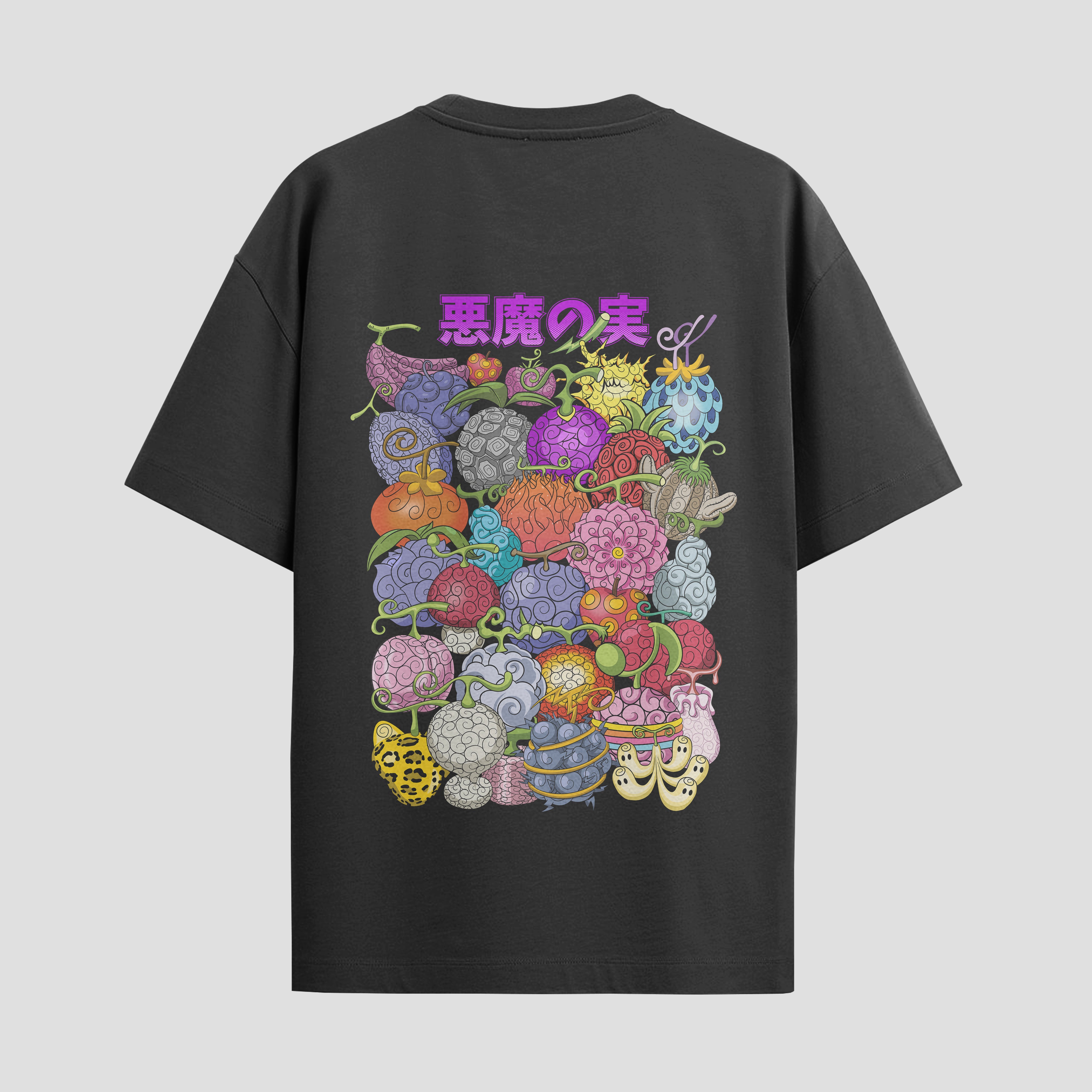 Playera urbana de anime y gaming ExtraLife MX, corte Standard Fit unisex ligero y transpirable en color Deep Black y Pure White, ropa de uso diario para gym y casual.
