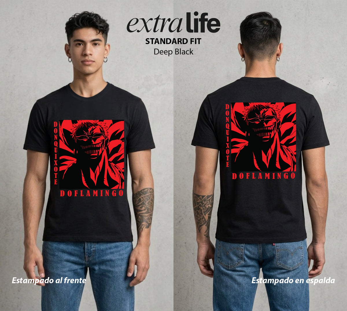 Mar de los Piratas | El Titiritero #03088 - Playera Classic Premium | Deep Black - Foto en modelo