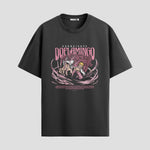 Playera urbana de anime y gaming ExtraLife MX, corte Standard Fit unisex ligero y transpirable en color Deep Black y Pure White, ropa de uso diario para gym y casual.