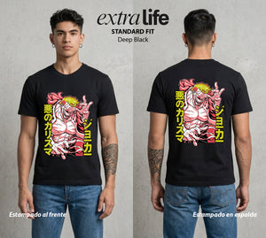 Mar de los Piratas | Hilo y Traicion #03091 - Playera Standard Fit | Deep Black - Foto en modelo