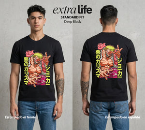 Mar de los Piratas | Hilos del Destino #03093 - Playera Standard Fit | Deep Black - Foto en modelo