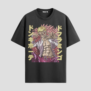 Playera urbana de anime y gaming ExtraLife MX, corte Standard Fit unisex ligero y transpirable en color Deep Black y Pure White, ropa de uso diario para gym y casual.