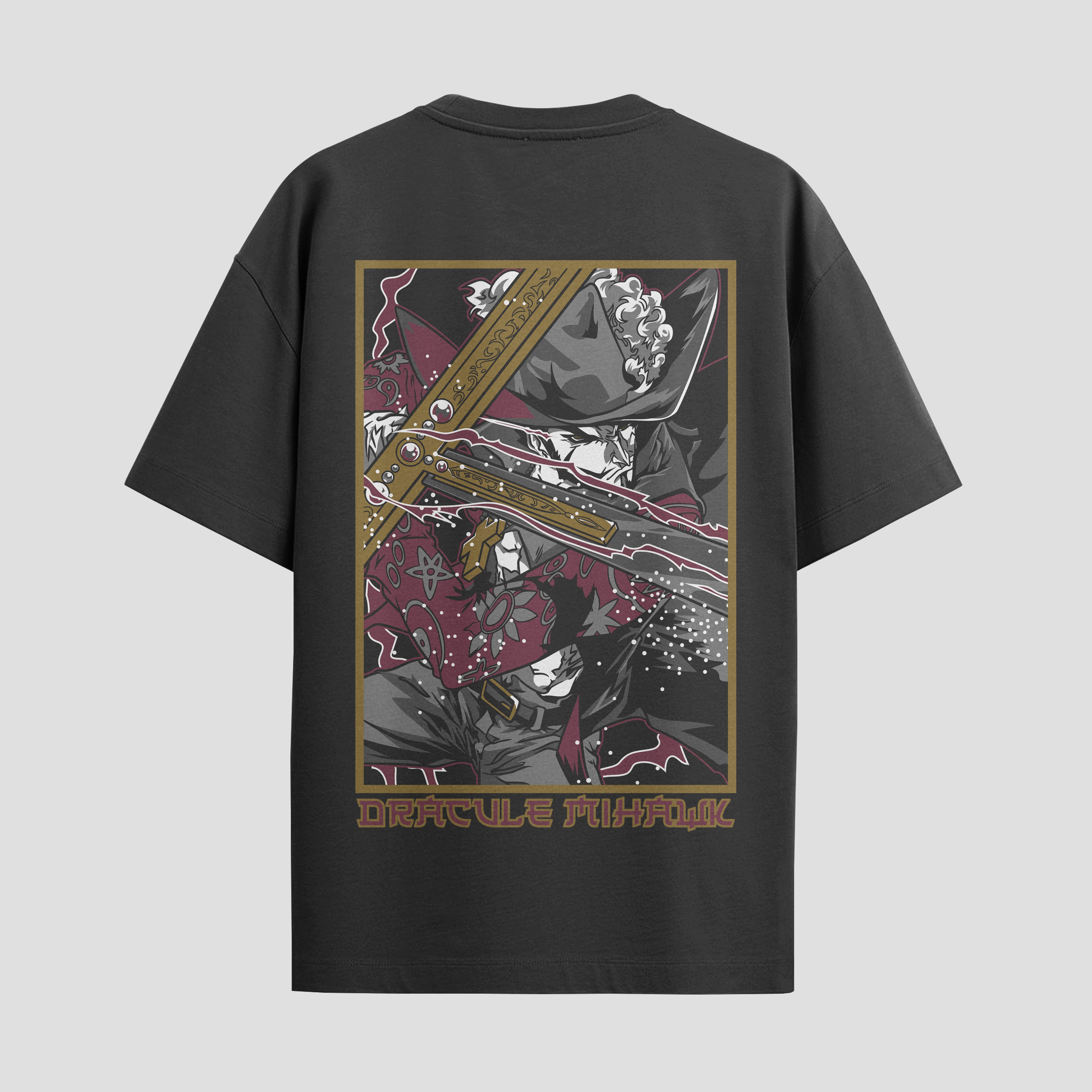 Playera urbana de anime y gaming ExtraLife MX, corte Standard Fit unisex ligero y transpirable en color Deep Black y Pure White, ropa de uso diario para gym y casual.