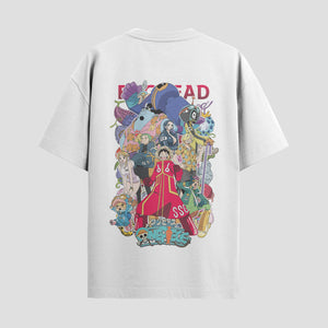 Playera urbana de anime y gaming ExtraLife MX, corte Standard Fit unisex ligero y transpirable en color Deep Black y Pure White, ropa de uso diario para gym y casual.