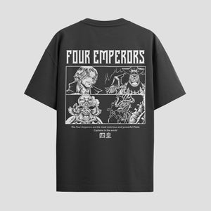 Playera urbana de anime y gaming ExtraLife MX, corte Standard Fit unisex ligero y transpirable en color Deep Black y Pure White, ropa de uso diario para gym y casual.