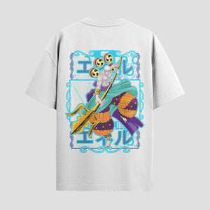 Playera urbana de anime y gaming ExtraLife MX, corte Standard Fit unisex ligero y transpirable en color Deep Black y Pure White, ropa de uso diario para gym y casual.
