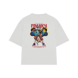 Playera streetwear premium de anime y gaming ExtraLife MX, corte oversized drop shoulder ligero y fresco en color Deep Black y Off-White, moda urbana mexicana de culto.