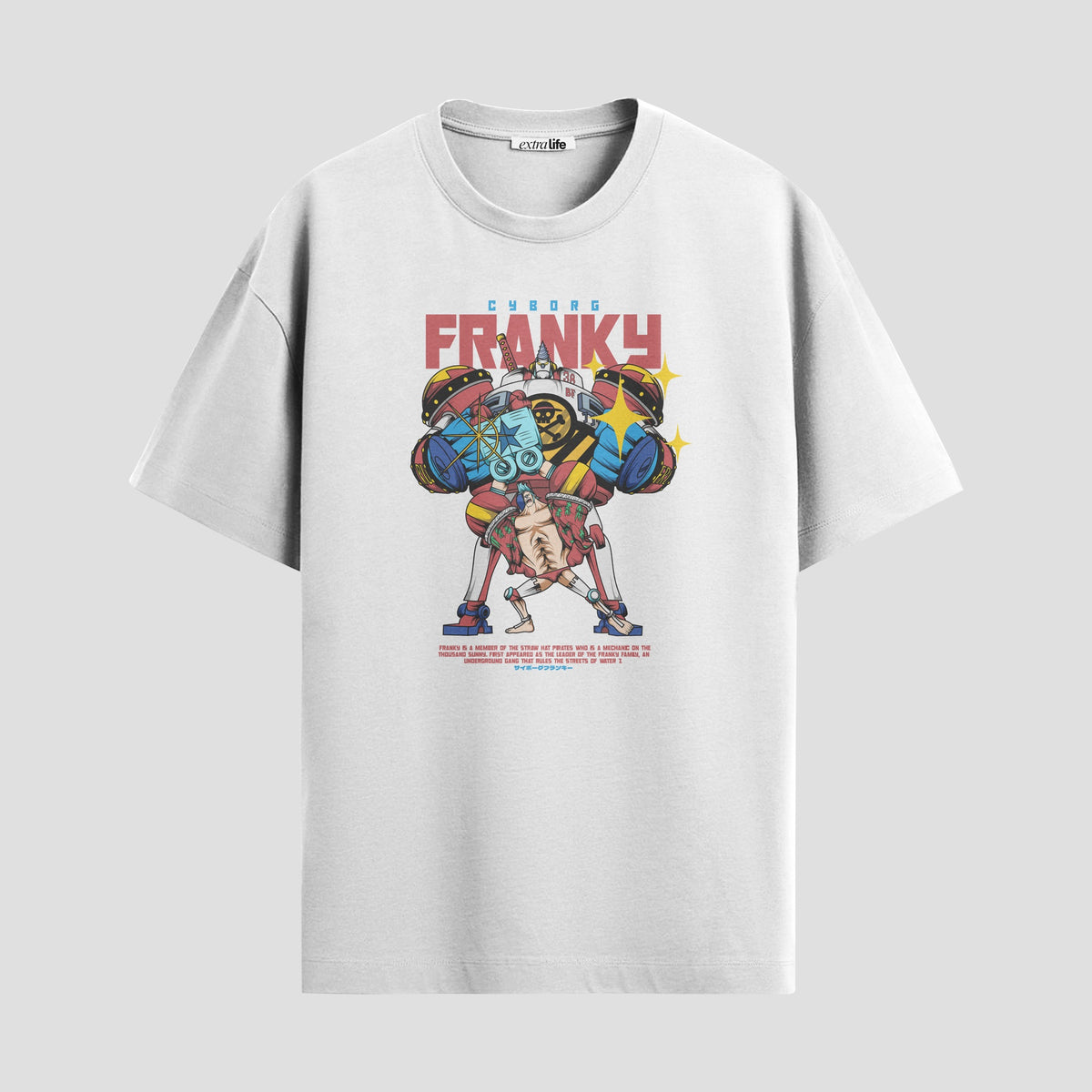Playera urbana de anime y gaming ExtraLife MX, corte Classic Premium unisex ligero y transpirable en color Deep Black y Pure White, ropa de uso diario para gym y casual.