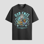 Playera urbana de anime y gaming ExtraLife MX, corte Standard Fit unisex ligero y transpirable en color Deep Black y Pure White, ropa de uso diario para gym y casual.