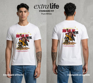 Mar de los Piratas | El Rey del Mar #03114 - Playera Standard Fit | Pure White - Foto en modelo