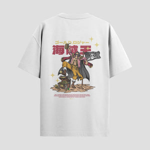 Playera urbana de anime y gaming ExtraLife MX, corte Standard Fit unisex ligero y transpirable en color Deep Black y Pure White, ropa de uso diario para gym y casual.