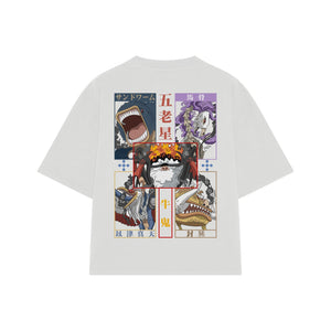 Playera streetwear premium de anime y gaming ExtraLife MX, corte oversized drop shoulder ligero y fresco en color Deep Black y Off-White, moda urbana mexicana de culto.