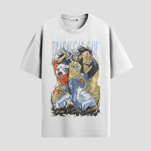 Playera urbana de anime y gaming ExtraLife MX, corte Classic Premium unisex ligero y transpirable en color Deep Black y Pure White, ropa de uso diario para gym y casual.