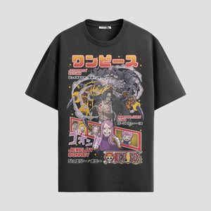 Playera urbana de anime y gaming ExtraLife MX, corte Standard Fit unisex ligero y transpirable en color Deep Black y Pure White, ropa de uso diario para gym y casual.