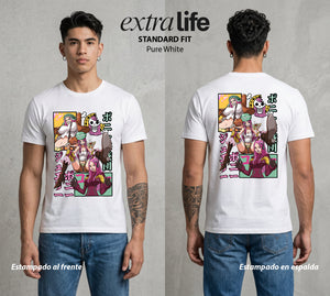 Mar de los Piratas | La Chica de las Edades #03121 - Playera Standard Fit | Pure White - Foto en modelo