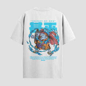Playera urbana de anime y gaming ExtraLife MX, corte Standard Fit unisex ligero y transpirable en color Deep Black y Pure White, ropa de uso diario para gym y casual.