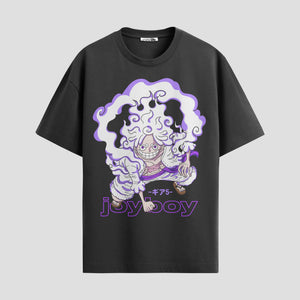 Playera urbana de anime y gaming ExtraLife MX, corte Standard Fit unisex ligero y transpirable en color Deep Black y Pure White, ropa de uso diario para gym y casual.