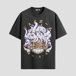 Playera urbana de anime y gaming ExtraLife MX, corte Standard Fit unisex ligero y transpirable en color Deep Black y Pure White, ropa de uso diario para gym y casual.