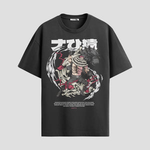 Playera urbana de anime y gaming ExtraLife MX, corte Standard Fit unisex ligero y transpirable en color Deep Black y Pure White, ropa de uso diario para gym y casual.