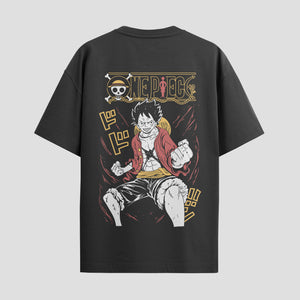 Playera urbana de anime y gaming ExtraLife MX, corte Standard Fit unisex ligero y transpirable en color Deep Black y Pure White, ropa de uso diario para gym y casual.