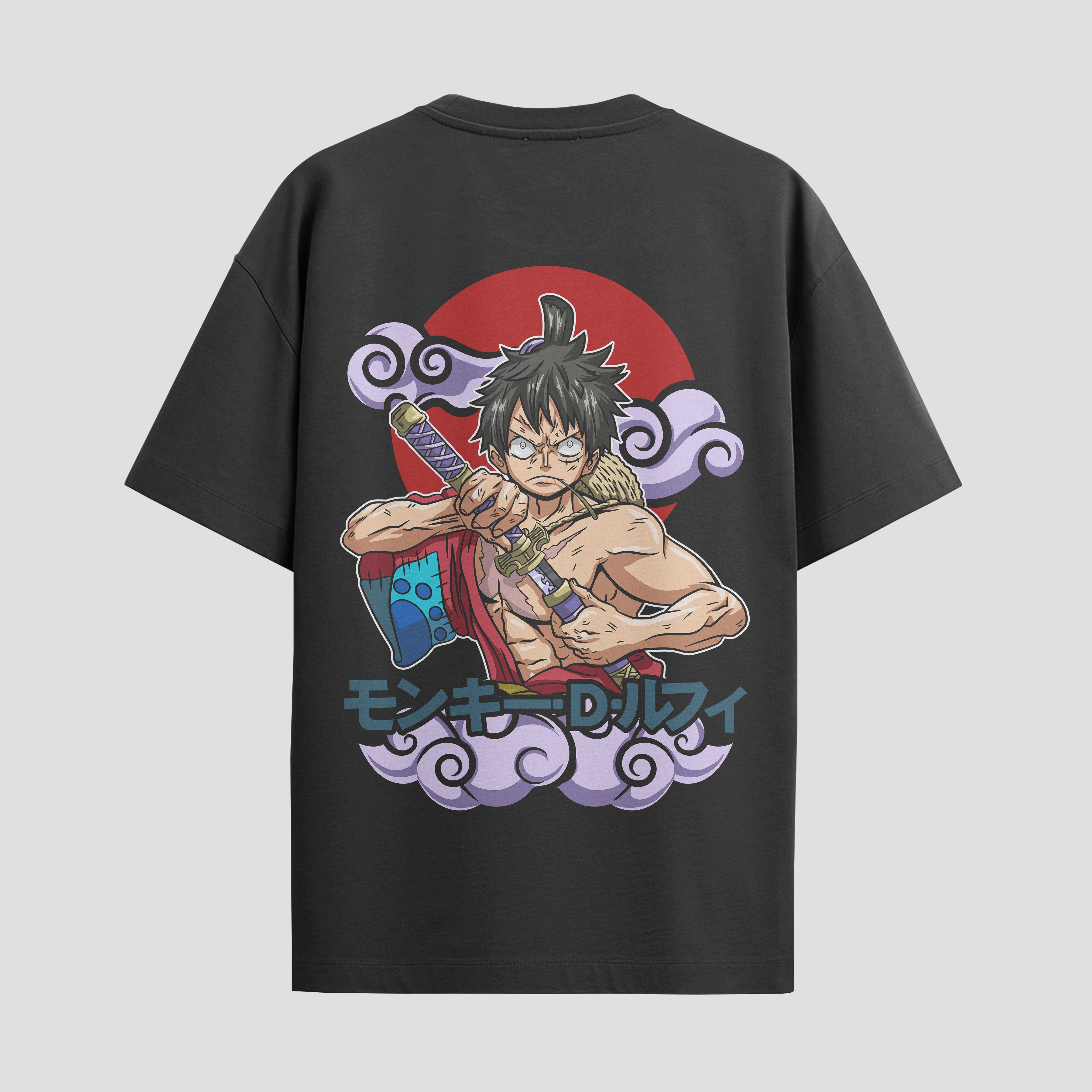 Playera urbana de anime y gaming ExtraLife MX, corte Standard Fit unisex ligero y transpirable en color Deep Black y Pure White, ropa de uso diario para gym y casual.
