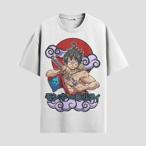 Playera urbana de anime y gaming ExtraLife MX, corte Standard Fit unisex ligero y transpirable en color Deep Black y Pure White, ropa de uso diario para gym y casual.