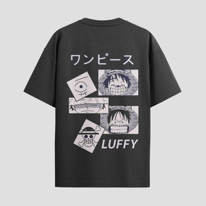 Playera urbana de anime y gaming ExtraLife MX, corte Standard Fit unisex ligero y transpirable en color Deep Black y Pure White, ropa de uso diario para gym y casual.