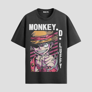 Playera urbana de anime y gaming ExtraLife MX, corte Standard Fit unisex ligero y transpirable en color Deep Black y Pure White, ropa de uso diario para gym y casual.
