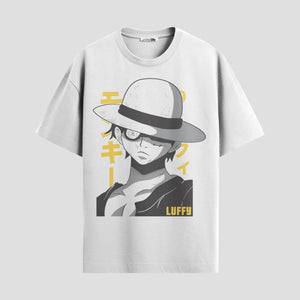 Playera urbana de anime y gaming ExtraLife MX, corte Standard Fit unisex ligero y transpirable en color Deep Black y Pure White, ropa de uso diario para gym y casual.