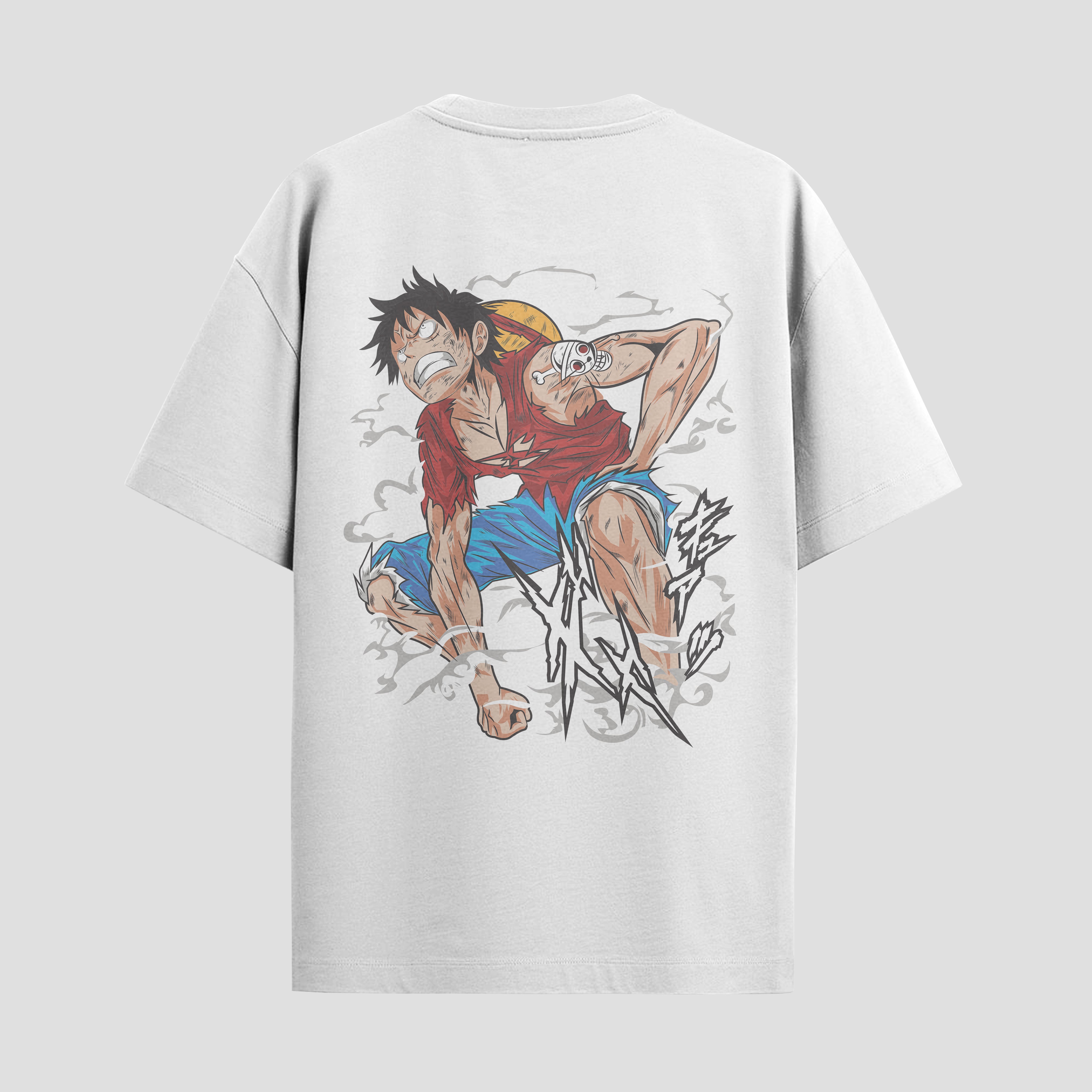 Playera urbana de anime y gaming ExtraLife MX, corte Standard Fit unisex ligero y transpirable en color Deep Black y Pure White, ropa de uso diario para gym y casual.