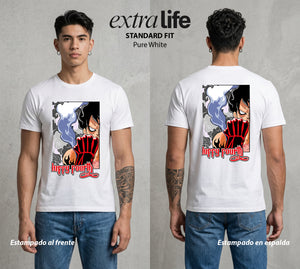 Mar de los Piratas | Transformacion del Capitan #03167 - Playera Standard Fit | Pure White - Foto en modelo