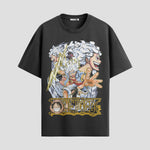 Playera urbana de anime y gaming ExtraLife MX, corte Standard Fit unisex ligero y transpirable en color Deep Black y Pure White, ropa de uso diario para gym y casual.