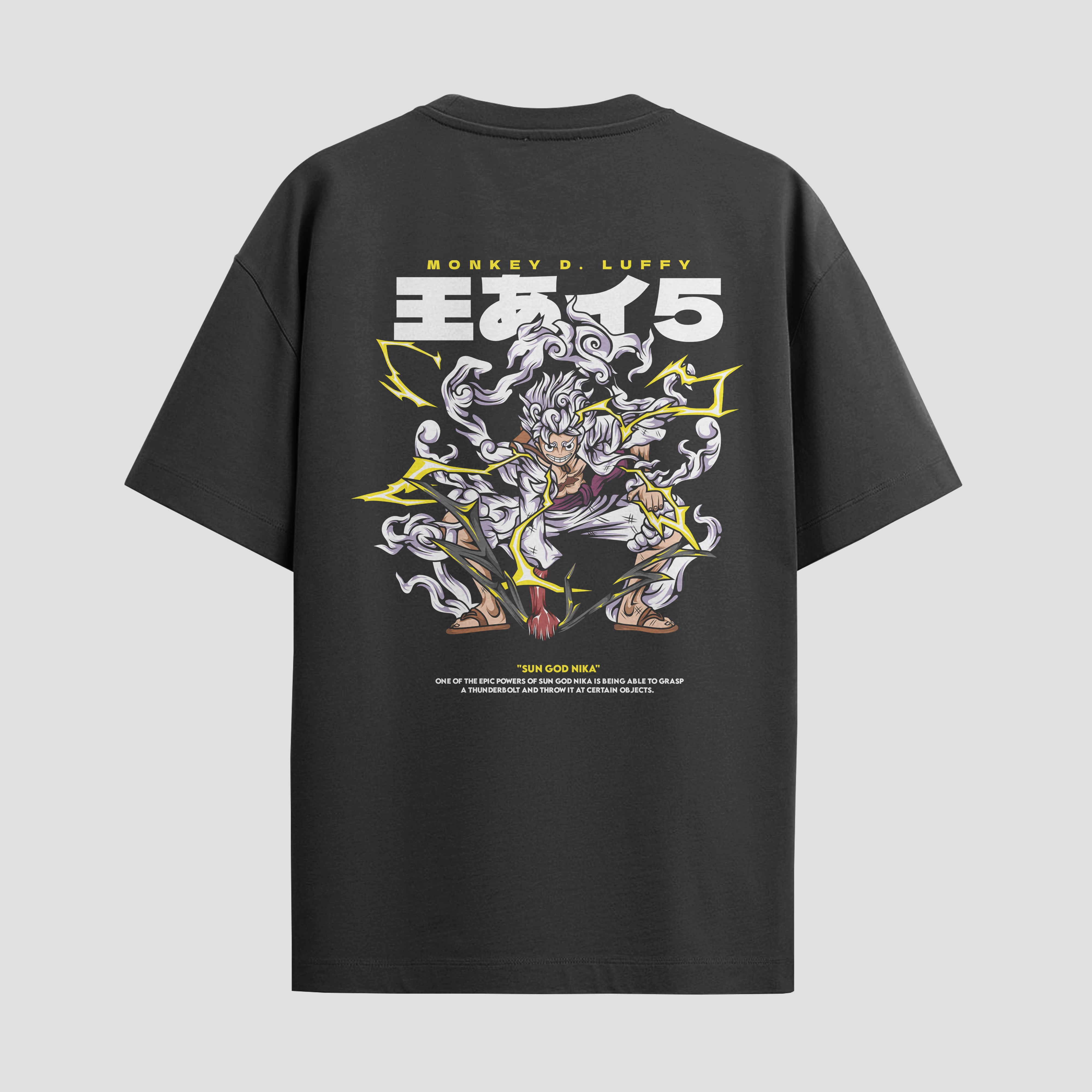 Playera urbana de anime y gaming ExtraLife MX, corte Standard Fit unisex ligero y transpirable en color Deep Black y Pure White, ropa de uso diario para gym y casual.