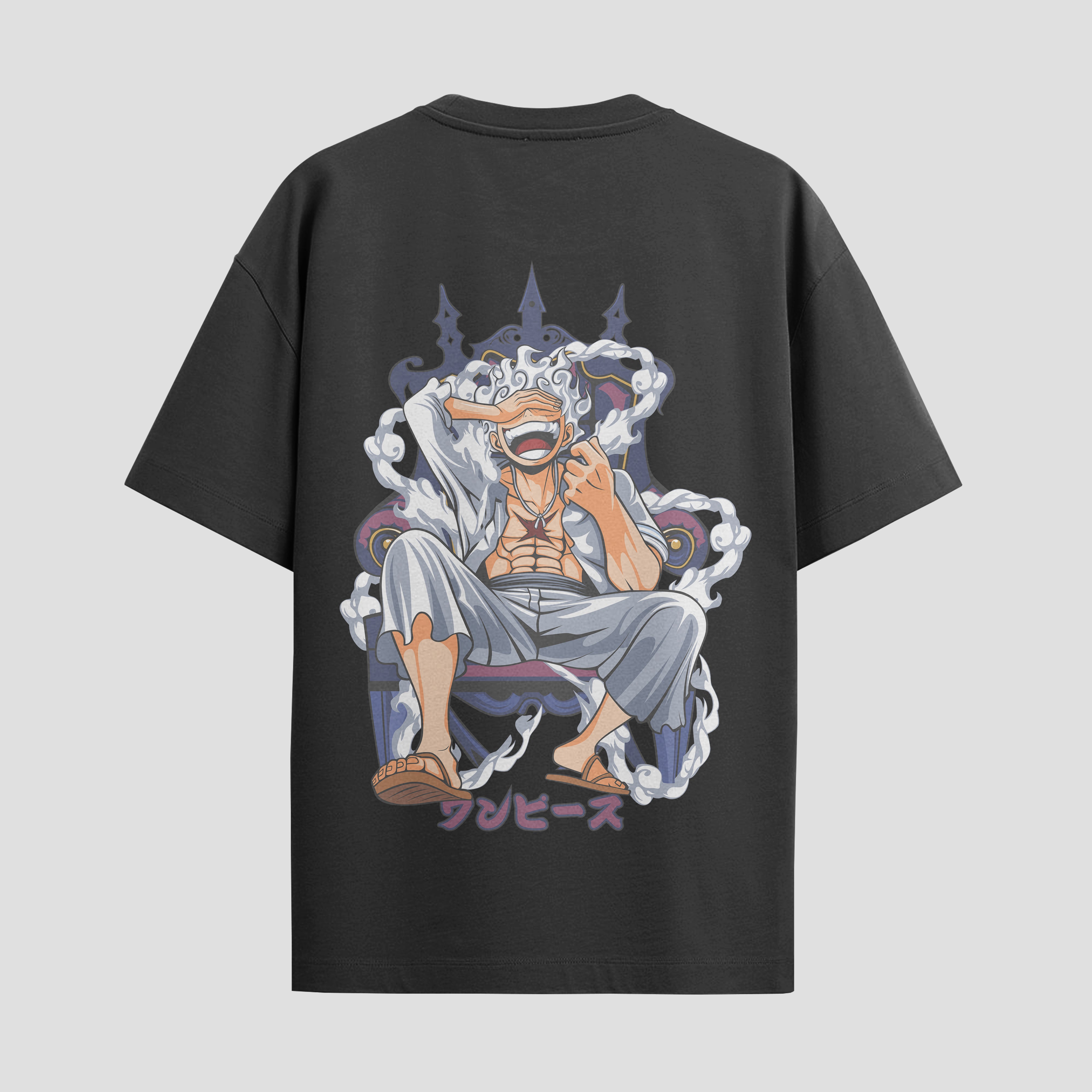 Playera urbana de anime y gaming ExtraLife MX, corte Standard Fit unisex ligero y transpirable en color Deep Black y Pure White, ropa de uso diario para gym y casual.
