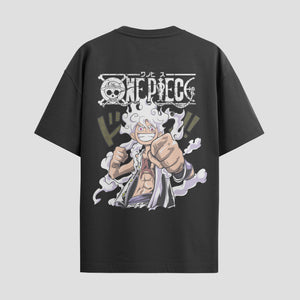 Playera urbana de anime y gaming ExtraLife MX, corte Standard Fit unisex ligero y transpirable en color Deep Black y Pure White, ropa de uso diario para gym y casual.