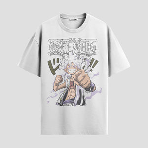 Playera urbana de anime y gaming ExtraLife MX, corte Standard Fit unisex ligero y transpirable en color Deep Black y Pure White, ropa de uso diario para gym y casual.