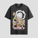 Playera urbana de anime y gaming ExtraLife MX, corte Standard Fit unisex ligero y transpirable en color Deep Black y Pure White, ropa de uso diario para gym y casual.