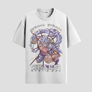 Playera urbana de anime y gaming ExtraLife MX, corte Standard Fit unisex ligero y transpirable en color Deep Black y Pure White, ropa de uso diario para gym y casual.
