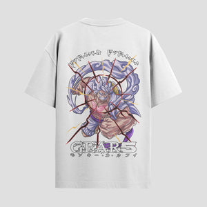 Playera urbana de anime y gaming ExtraLife MX, corte Standard Fit unisex ligero y transpirable en color Deep Black y Pure White, ropa de uso diario para gym y casual.