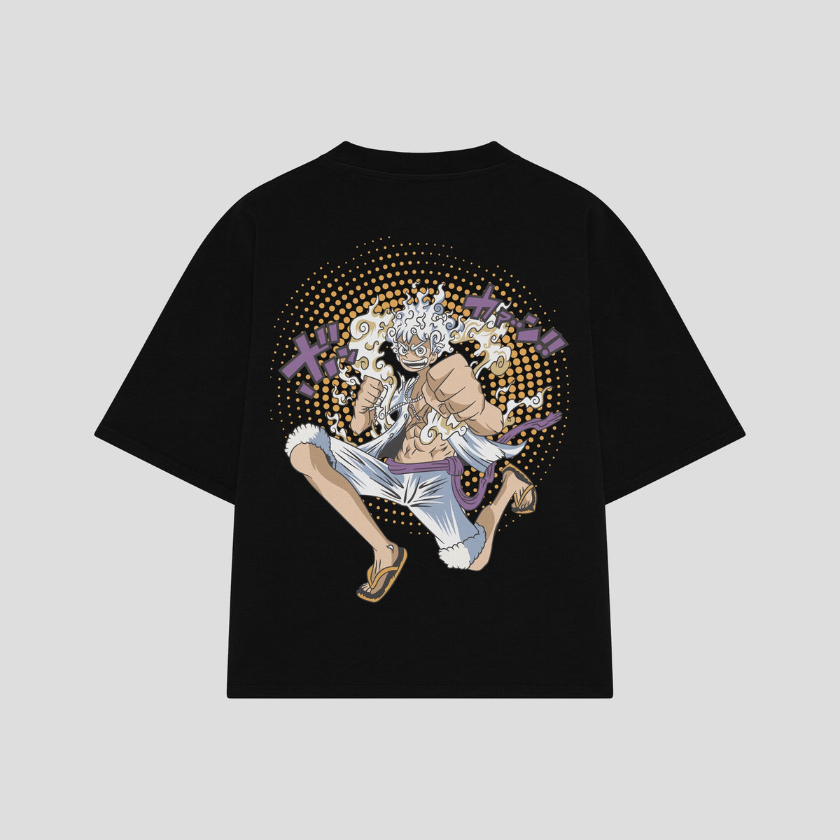 Playera streetwear premium de anime y gaming ExtraLife MX, corte oversized drop shoulder ligero y fresco en color Deep Black y Off-White, moda urbana mexicana de culto.