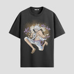 Playera urbana de anime y gaming ExtraLife MX, corte Standard Fit unisex ligero y transpirable en color Deep Black y Pure White, ropa de uso diario para gym y casual.
