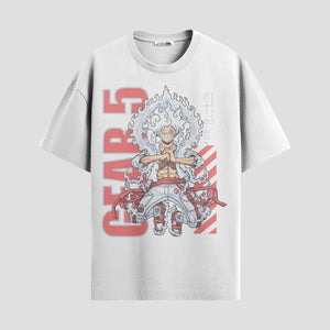 Playera urbana de anime y gaming ExtraLife MX, corte Standard Fit unisex ligero y transpirable en color Deep Black y Pure White, ropa de uso diario para gym y casual.