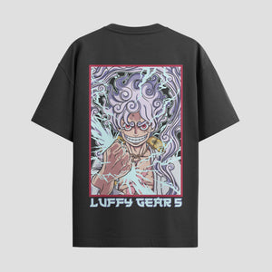 Playera urbana de anime y gaming ExtraLife MX, corte Standard Fit unisex ligero y transpirable en color Deep Black y Pure White, ropa de uso diario para gym y casual.