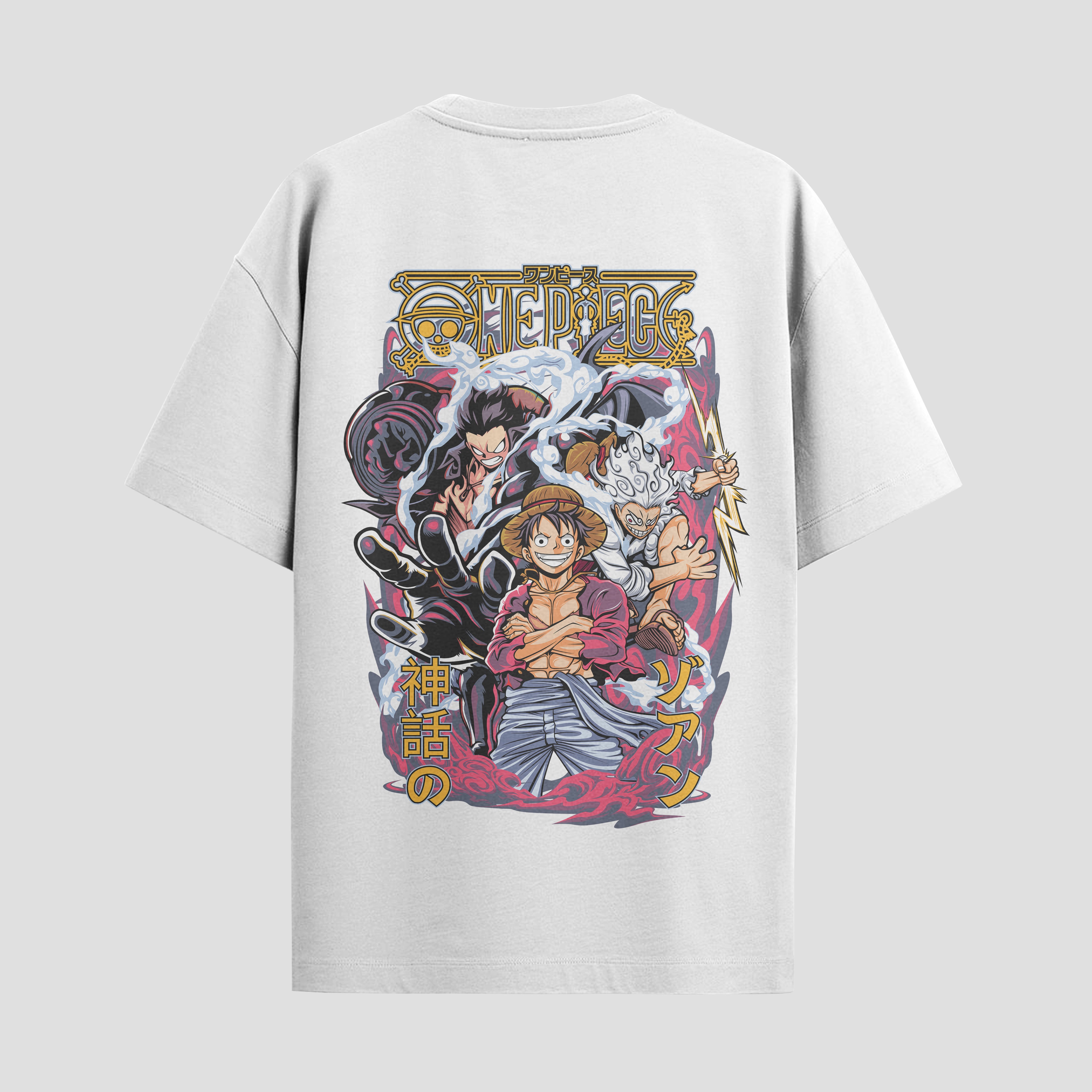 Playera urbana de anime y gaming ExtraLife MX, corte Standard Fit unisex ligero y transpirable en color Deep Black y Pure White, ropa de uso diario para gym y casual.